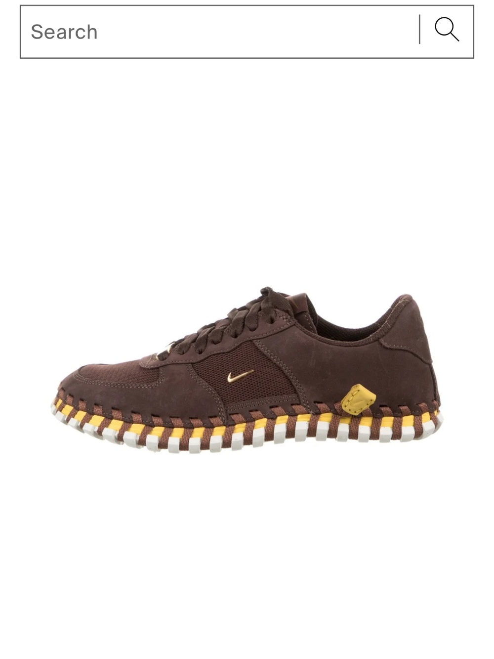 Brown Nike x Jacquemus J Force 1 shoes